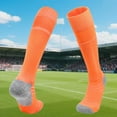 thumbnail image 2 of Virmaxy Unisex Kids Terry Sole Over The Knee Soccer Socks Thick Breathable Stockings Socks for Training Matches and Sports Activities, for 6-17Y, 2 of 4