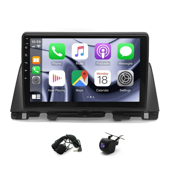 iSpchen Car Stereo Radio for Kia Optima 2016-2018 Built-in Wireless CarPlay Android Auto 10in Android 13 Touch Screen with Bluetooth WiFi FM/AM RDS DSP SWC GPS Navigation   Backup Camera