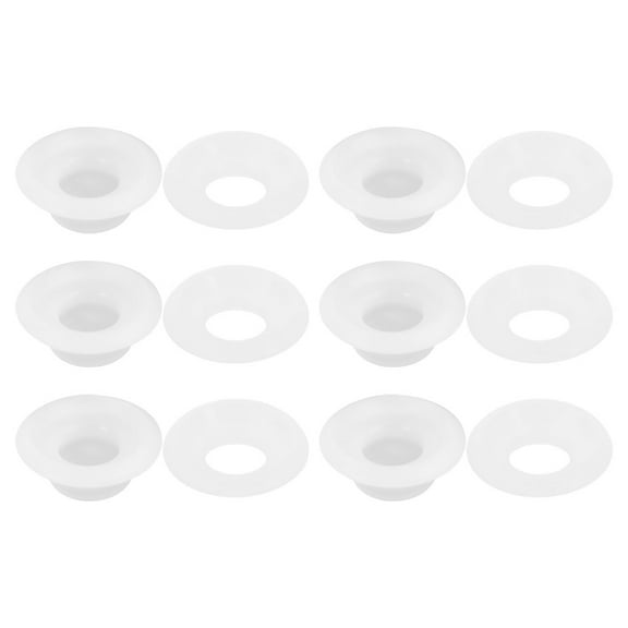 ULTNICE Bottle Sealing Gasket 12Pcs White Silicone Swing Top For Maintenance