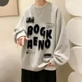 thumbnail image 4 of Camisetas para hombre, camisetas de dibujos animados, ropa de anime para hombre, sudaderas holgadas blancas de gran tamaño, talla grande, camisetas sociales originales de manga larga A, 4 of 5