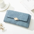 thumbnail image 5 of Cartera con hebilla de hoja esmerilada, capacidad de cartera, cartera de color, cartera de hoja, 5 of 5