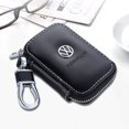 thumbnail image 1 of Negro Llave Del Coche Caso De Cuero De La PU Protector Bolsa Logotipo Cremallera Titular Para Honda BMW Audi Nissan Jaguar VW Mercedes-Benz Land Rover Ford Opel KIA, 1 of 4
