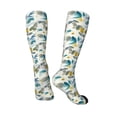 thumbnail image 5 of Lsque Watercolor Leaves Printed Crew Socks Men's Women's LightWeight Thin Casual Calf Socks ,Knee High Socks,Cotton Socks, 5 of 9
