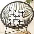 thumbnail image 1 of HomeRoots 399385 Black & White Grid Geometric Throw Pillow, Multi Color, 1 of 1