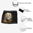 thumbnail image 3 of Honeii Enchanted Deer In Cave Print Mens Boxer Briefs Breathable,Boxer Brief for Men, Moisture-Wicking Underwear-Medium, 3 of 5
