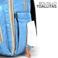 thumbnail image 3 of Pañalera Tipo Mochila Multifuncional Cuna Cambiador Plegable Azul Claro Gaon Mammy Backpack, 3 of 8