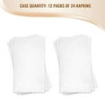 thumbnail image 4 of Smarty 1 Ply White Linen-Like Premium Paper Buffet Napkins 288ct, 4 of 6