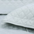 thumbnail image 5 of Twin Size Bedspread,Lightweight Quilt Set for Summer and Spring,2 Pieces Bedding Coverlet-1 Quilt and 1 Pillow Sham,Grey Dimond Pattern,68x90 inches, 5 of 8