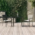 thumbnail image 1 of vidaXL 3 Piece Garden Dining Set with Cushions Black Poly Rattan, 1 of 5