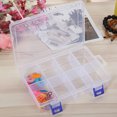 thumbnail image 3 of MasteelfCA Boîte de Rangement en Plastique Transparent 8 Compartiments Organisateur de Médicaments Portable avec Séparateurs Réglables (Transparent), 3 of 7