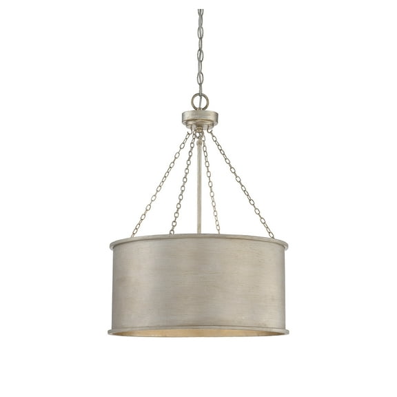 Rochester 4-Light Pendant in Silver Patina