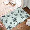 thumbnail image 1 of Front Door Mat Zebra Print Stars Bedroom Entryway Rug Non-Slip Washable Indoor Carpet Doormat Decorative Low Profile Area Rug for Home Living Room Bedroom Laundry Floor Decor, 24 x 16 Inch, 1 of 7