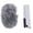 Gray, variant on Extra Long Round Duster with 4 Piece Splicing Handles 360 Rotation Washable Microfiber Ceiling Fan Dusting Brush High Reach Cleaner Pole 55.1 inches / 140 cm Gray