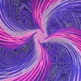 thumbnail image 6 of HAOXIT Round Waterproof Table Cover Compatible with Abstract Spiral Tie Dye Swirl Pink Blue Purple Tablecloth Fitted Elastic Edged Table Cover Fits Round Tables  54-58, 6 of 8