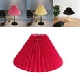 thumbnail image 4 of Pleated Lampshade Cloth Table Ceiling Light Lampshade Pleats Lampshade Table Shade Bedroom Fabric Red, 4 of 8