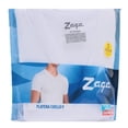 thumbnail image 4 of Playera Interior Zaga para Hombre, Cuello V 3 Piezas Blanco Talla G, 4 of 4