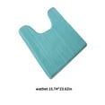 thumbnail image 3 of U-shaped Toilet Mat Water Absrobent Non-slip Elastic Skin-friendly Bathroom Rug Pad Bath Rug Showering Protection Household Home Light Blue 40*60cm, 3 of 9