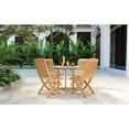 thumbnail image 5 of Pemberly Row Premium Teak Hand Sanded Finish Folding Side Chair, 5 of 5
