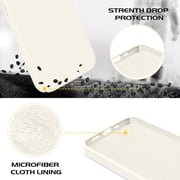 for iPhone 14 Pro Case Liquid Silicone Soft Gel Rubber Microfiber Lining Cushion Cover ShockProof Protective Phone Case for iPhone 14 Pro(6.1 inch)-Yellow