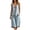 D474 Blue, variant on Likimi 2 Piece Sets For Women Sleeveless V Neck Button Down Solid Color Top With High Waist Shorts Summer Fashion Comfort Outfit Set Blue Size L