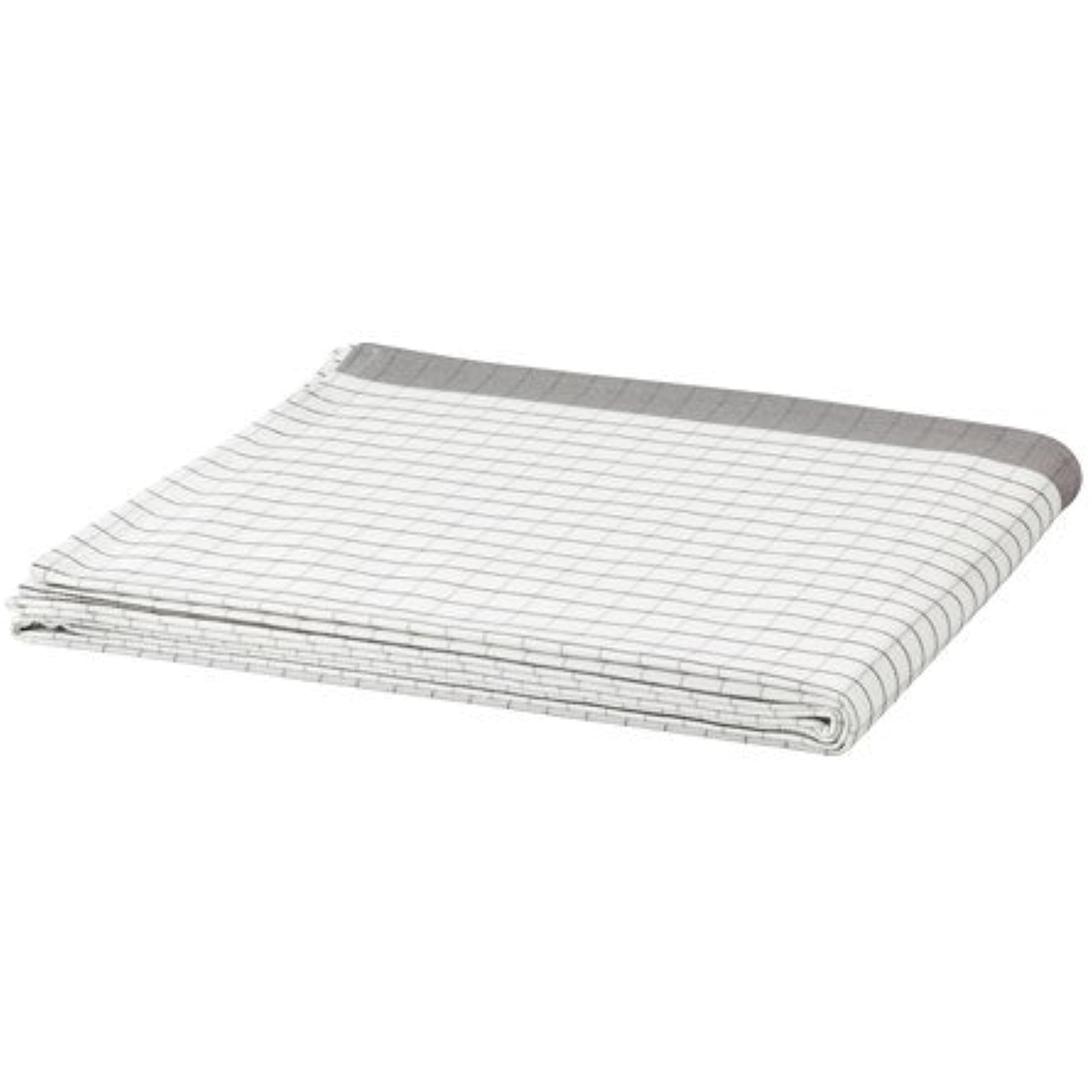 Tablecloth, white, gray 57x126 ", 426.172326.622 - Walmart.com