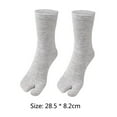 thumbnail image 2 of Yucurem Unisex Clog Socks Washable Toe Separation Socks for Everyday Wear (Grey), 2 of 9