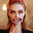 thumbnail image 1 of Halloween Temporary Clown Scary Mouth Sticker For Party Props Cosplay Costume Makeup Props, 1 of 1