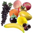 thumbnail image 2 of 10pcs Decorative Fruit Plastic Set, Realistic Artificial Fruits Fake Fruit For Decoration, 2 of 2