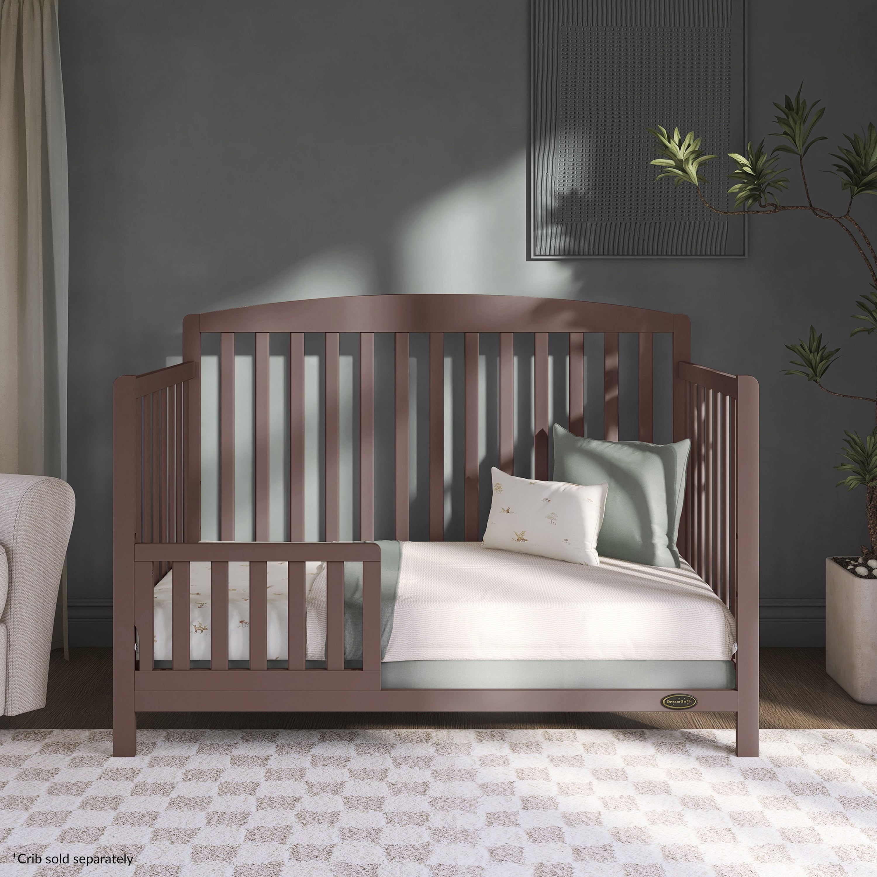 Lit bébé convertible 5 en 1 Dream On Me Odelle, couleur beurre d'amande