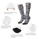 thumbnail image 3 of Fotbe Video Game Calcetas Divertidas Estampadas para Hombre y Mujer, Calcetas de Algodón hasta la Rodilla para Caminar, Correr, Enfermería y Embarazo, 3 of 6