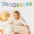 thumbnail image 3 of Dsseng New Dinosaur Theme Birthday Party Decoration Supplies Honeycomb Table Decoration Party Dinosaur Letter Flag Banner Combination, 3 of 7