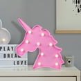 thumbnail image 4 of Northlight LED Lighted Unicorn Marquee Wall Art - 10" - Pink, 4 of 8