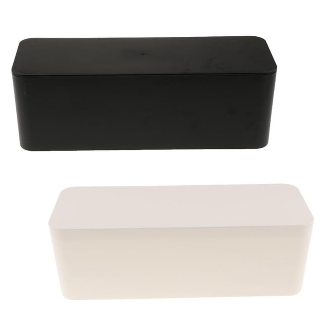 Orgazador de caja de cables - Caja de admisción de cables de regleta de alimentación - Caja de protección de cables para ocultar cubierta de Baoblaze Caja de la gerencia del cable