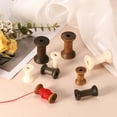 thumbnail image 4 of 30 Piezas de Carrete de Madera para Manualidades, Carretes Vacíos de Madera de 2"/50 mm para Hilo, Cuerda, Cinta (Madera), 4 of 7