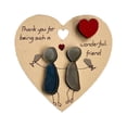 thumbnail image 2 of Fiudx Corazón de Madera para Dar Las Gracias, Decoración Navideña y Adorno Sentimental, Versátil para El Árbol de Navidad y El Hogar, Un Regalo Preciado para Amigos y Familiares, Material de Madera,, 2 of 4