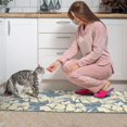 thumbnail image 3 of Pioneer Flower Floral Print Pattern Kitchen Rugs Sets Of 2,Anti Fatigue Kitchen Mat Rugs Non Slip Washable,Decorative Kitchen Floor Mats for Kitchen,Sink,Laundry,17"x30"+17"x47", 3 of 7