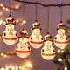 thumbnail image 4 of Decoración navideña Luces LED Muñeco de nieve Calcetines Copo de nieve Luces C oso de fresa Electrónica, 4 of 5