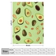 thumbnail image 4 of ONETECH Avocado Toast Blanket Soft Cozy Lightweight Fruit Food Throw Blanket for Couch Sofa Bed Living Room Home Decor for Kids Adults Women Gift, 4 of 6