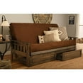 thumbnail image 2 of Tucson Frame-Rustic Walnut Finish-Suede Chocolate Mattress Kodiak Furniture, 2 of 6