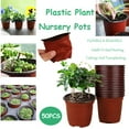 thumbnail image 5 of 50 Pcs Plastic Pots for Plants,Round Planter for Indoor Outdoor Plants,Indoor Planter Pots Bulk for All Home Garden Flowers Succulents, 5 of 5