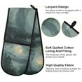 thumbnail image 2 of Yayeee Double Oven Mitt Kitchen Heat Resistant Baking 35" x7" Quilted Glove, Forest House, 2 of 6