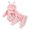 Pink, variant on Infant Baby Girl Easter Day Clothes Set My 1st Easter Printed 3 6 9 12 Months Long Sleeve Romper Long Pants Bunny Ears Hat