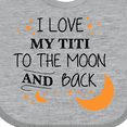 thumbnail image 4 of Inktastic I Love My Titi to the Moon and Back Boys or Girls Baby Bib, 4 of 4