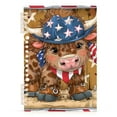 thumbnail image 2 of Cow Cowboy American Flag Ring Binder Notebook Journey Note Diary College Ruled Spiral Notebook Study Loose Leaf Paper A5 60 Pages, 2 of 8