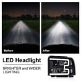 thumbnail image 6 of LED DRL Headlight Clear lens Black Housing Clear Reflector Fit for Ford F250 F350 F450 F550 Super Duty 2005-2007/Fit for Excursion 2005 6C3Z13008DB,6C3Z13008CB, 6 of 9