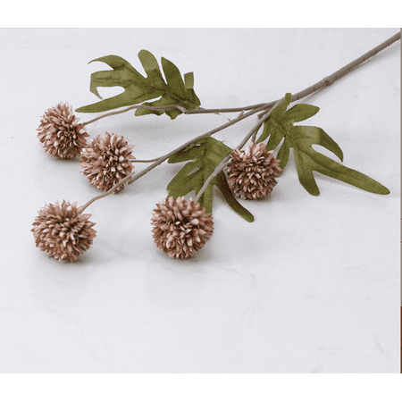 Nvzi 3pcs Ping Pong Chrysanthemum Artificial Flowers, Flores Artificiales Para,Wedding Decor