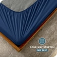 thumbnail image 5 of Bare Home Box Spring Cover - Microfiber - 4-Way Stretch (Full, Dark Blue), 5 of 6