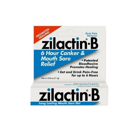 Zilactin-B Canker Sore Gel, 0.25Oz (Best Way To Treat Canker Sores)