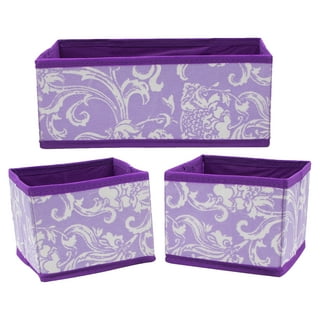 Portable Storage Box for Children Toys Small Household Items Sewing Supplies Violet, Size: 26.5cmx15.5cmx13cm, Purple