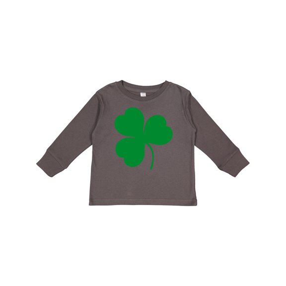 Inktastic Green Irish Shamrock Clover Boys or Girls Long Sleeve Toddler T-Shirt